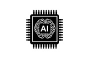 AI Processor Chip Icon Set, a Graphic by hafijul (Thumbnail 11 of 12)