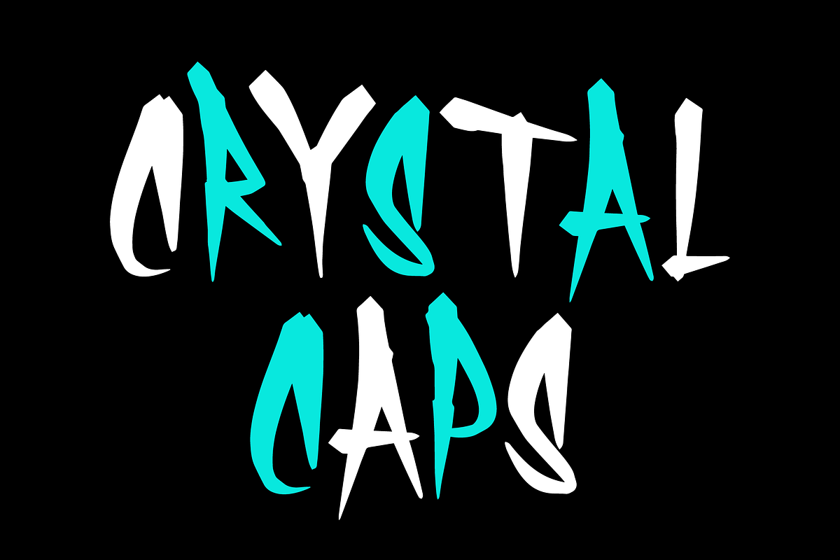 CRYSTAL CAPS, a Handwritten Font by Beau Hopps Design (Photo 1 of 5)