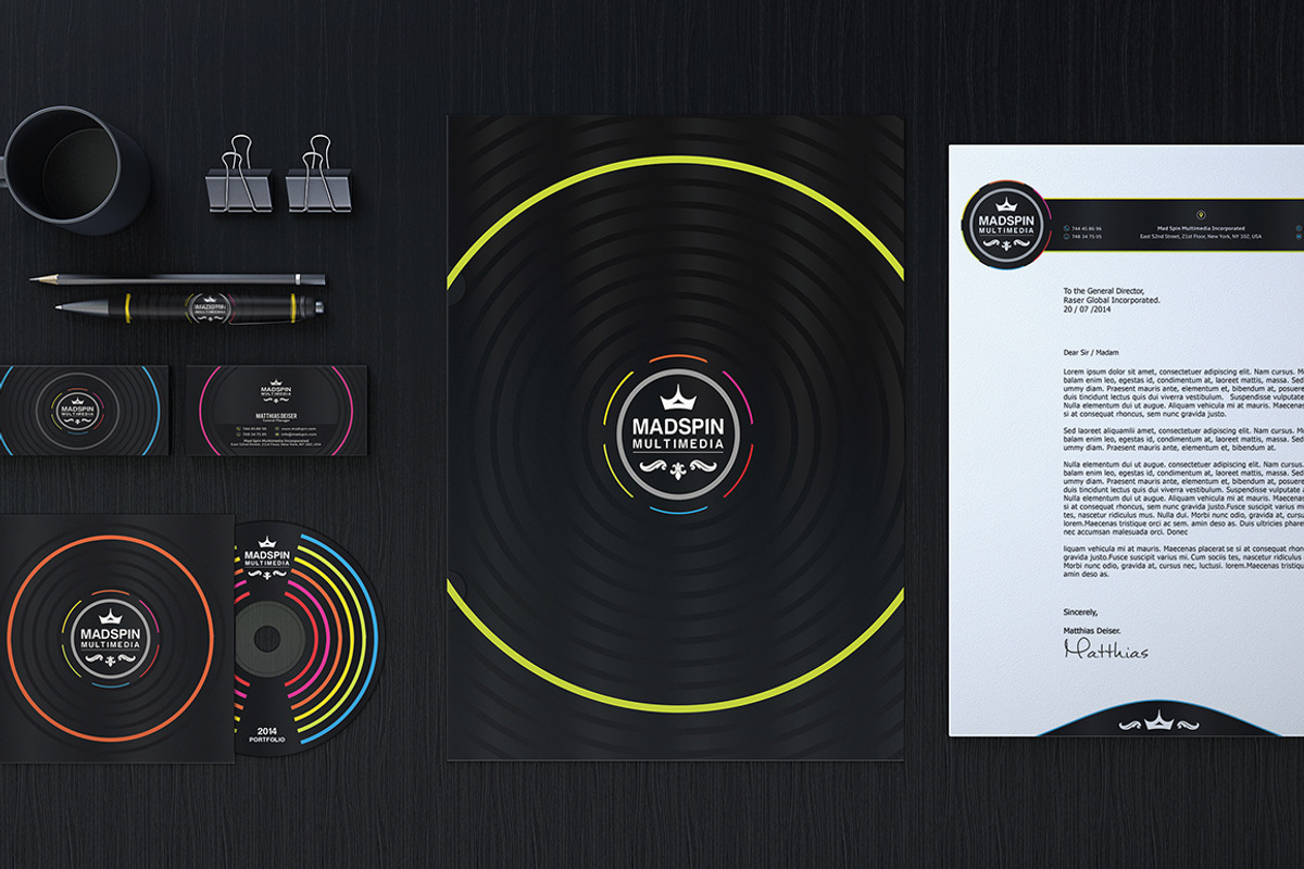 Colorful Corporate Identity, a Stationery Template by Marvel (Photo 4 of 5)