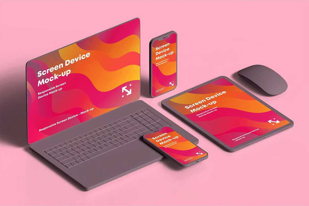 Responsive Clay Screen Device Mockup, a Device Mockup by zippypixelstudio (Photo 8 of 13)