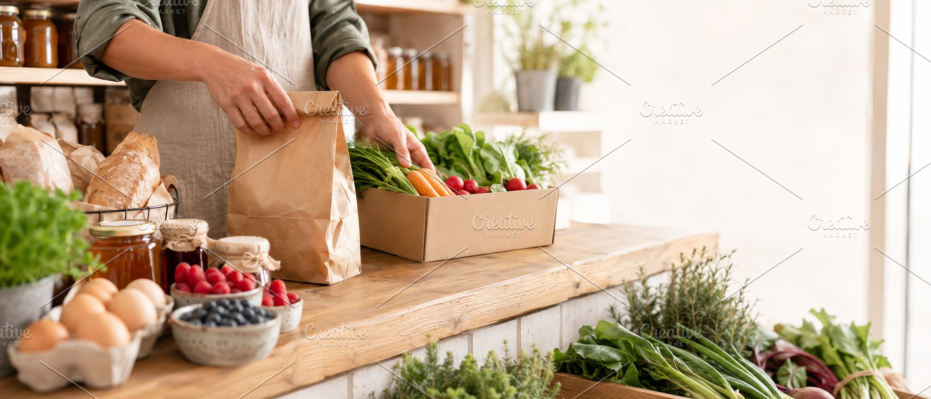 Farmer lifestyle with fresh produce, a Photo by Dvoevnore photos