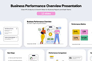 Business Performance Overview, a Presentation Template by Creative Graphics (Thumbnail 1 of 6)