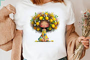 Whimsical lemon Girl Clip Art, an Illustration by CreationArt (Thumbnail 3 of 7)