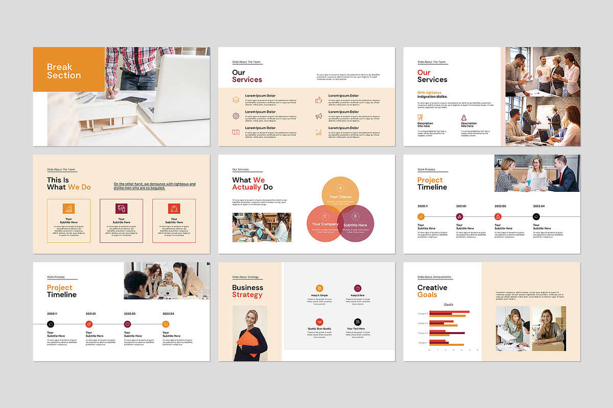 Creative Brief Presentation Template, a Presentation Template by evgenystudio (Photo 8 of 9)