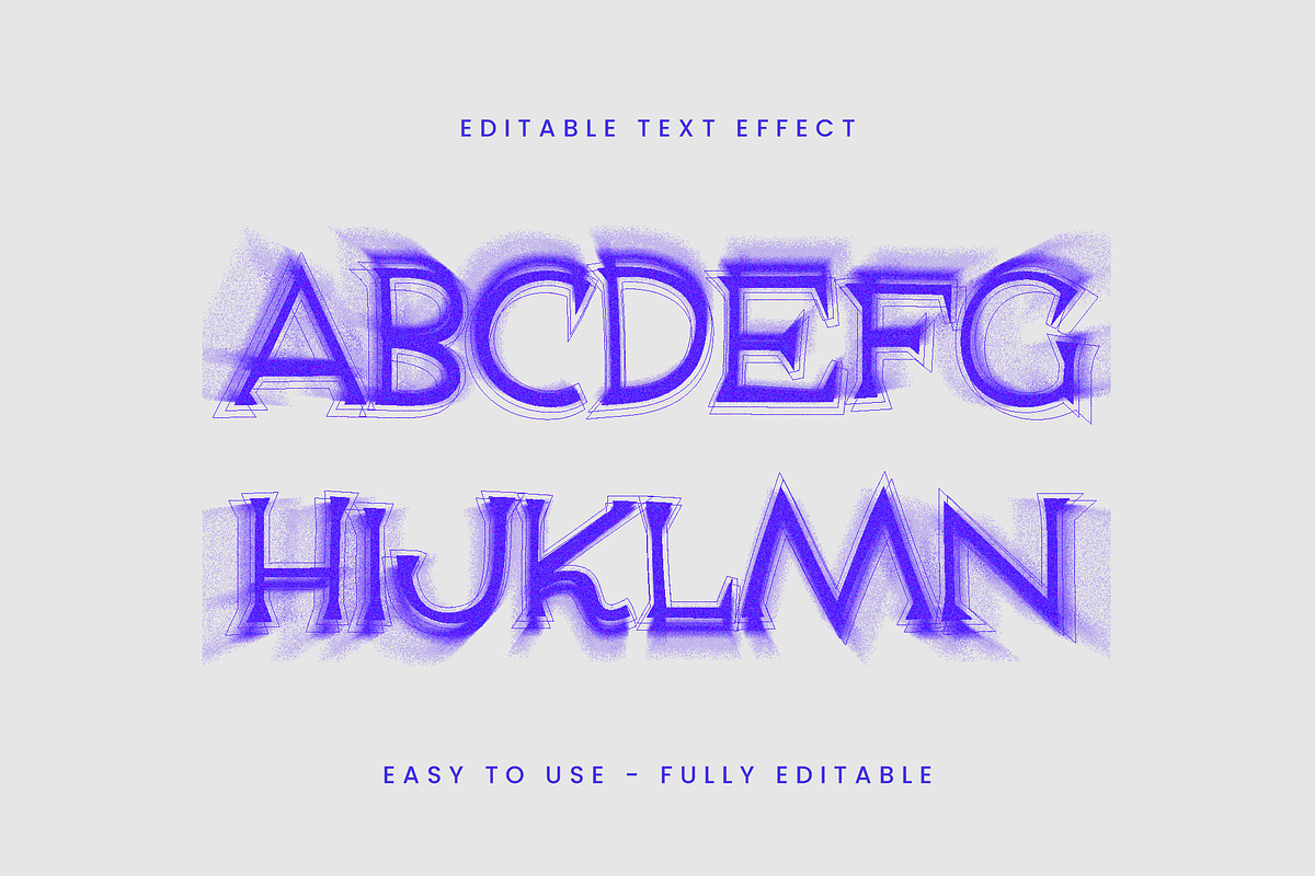 Distorted Fuzzy Text Effect preview 3