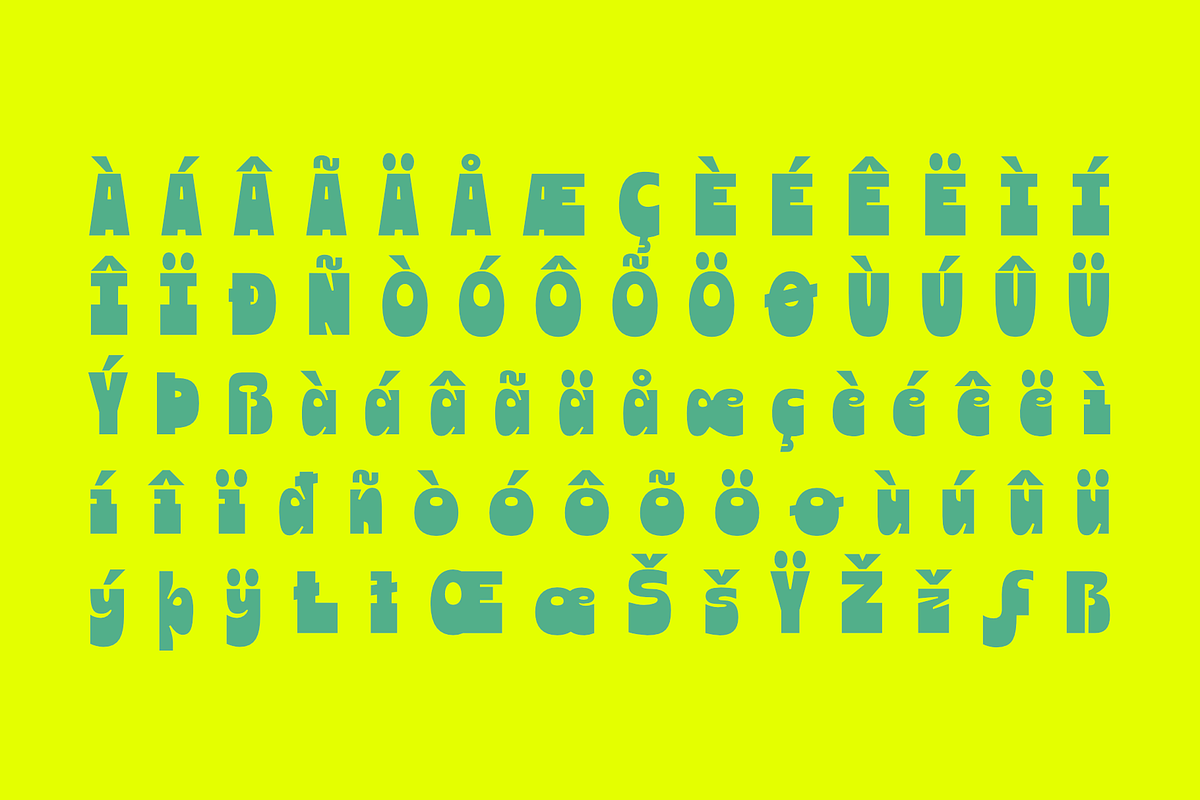 Oui Marion Bold & Bouncy Font, a Sans Serif Font by Oui Studio (Photo 8 of 10)