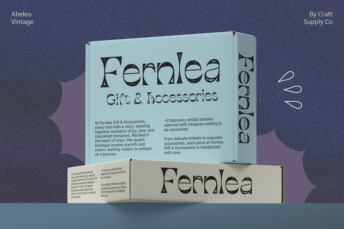 Abeleo Vintage, a Sans Serif Font by Craft Supply Co. (Photo 6 of 8)