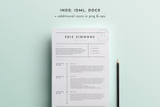 3 Page Resume Template | INDD + DOCX, a Resume Template by BlackDotResumes (Thumbnail 2 of 6)