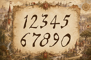 Gilded Oath - Medieval Ink Script, a Script Font by HipFonts (Thumbnail 4 of 11)