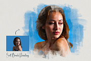Soft Brush Painting Effect Photoshop, an Action Add-On by liptouse (Thumbnail 1 of 9)