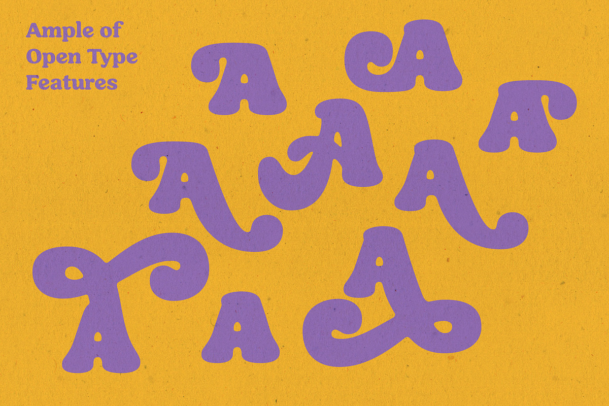 Seventies Sunrise; Retro Fonts, a Font by Eko Bimantara (Photo 6 of 14)
