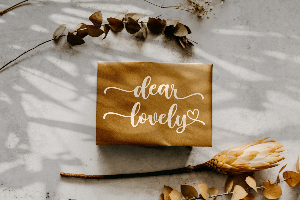 Reghina Marinka - Modern Script Font, a Script Font by Kotak Kuning Studio (Photo 2 of 9)