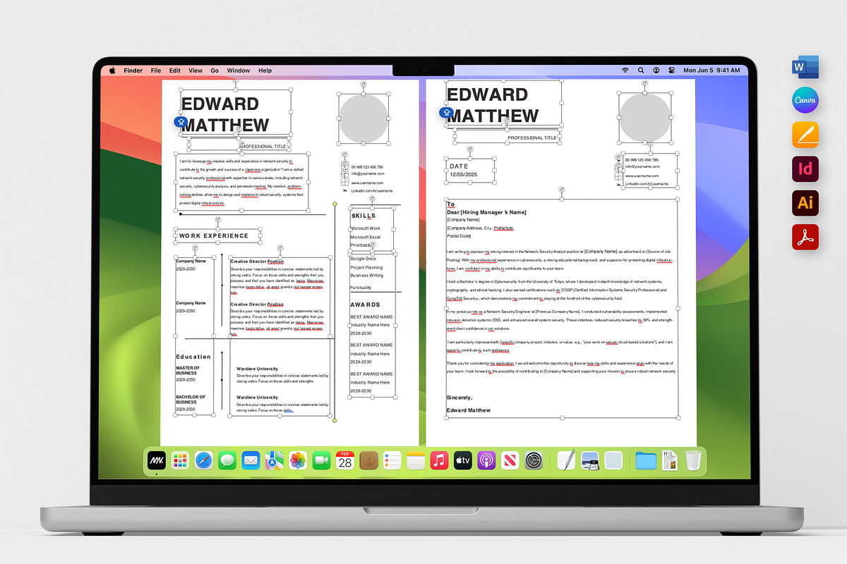 Job Application Resume, a Resume Template by Nur Designer (Photo 4 of 4)