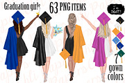Graduation Girls,Graduation gowns, an Education Illustration by chilipapers (Thumbnail 1 of 5)