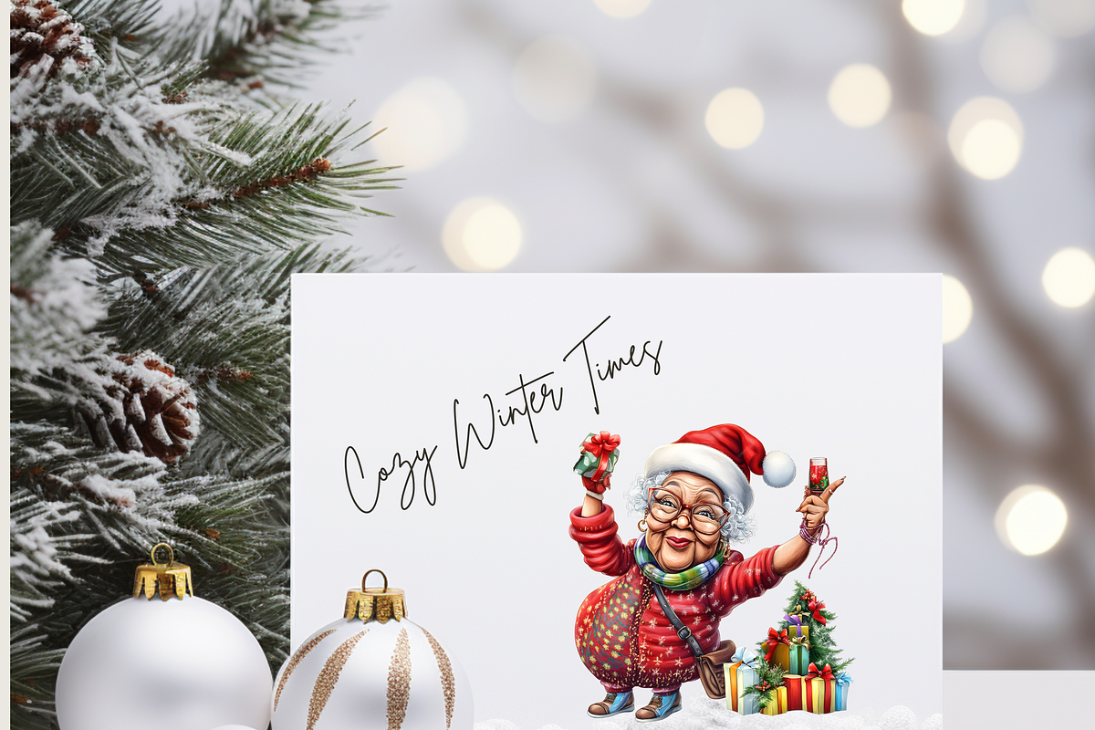 SUPER QUIRKY CHRISTMAS CLIPART PACK, a Person Illustration by Daring Digies (Photo 7 of 9)
