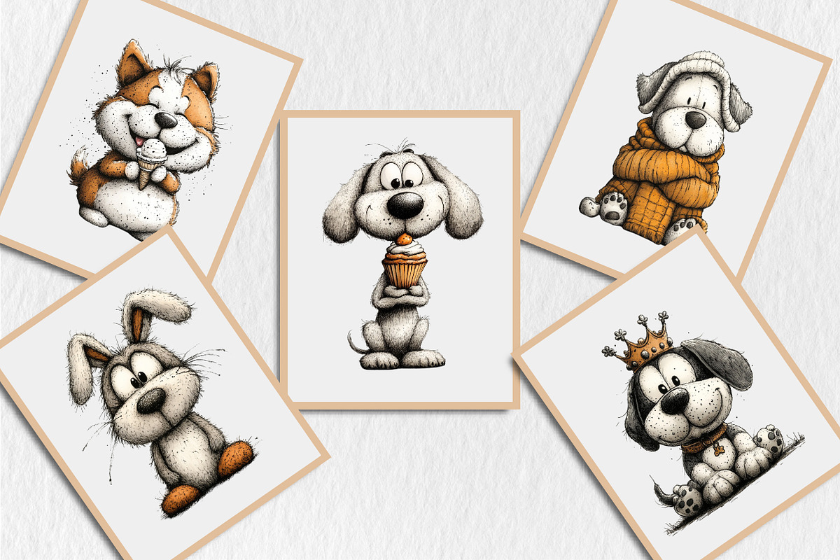 Funny Cute Dog Clipart, an Animal Illustration by Rose Art (Photo 5 of 5)