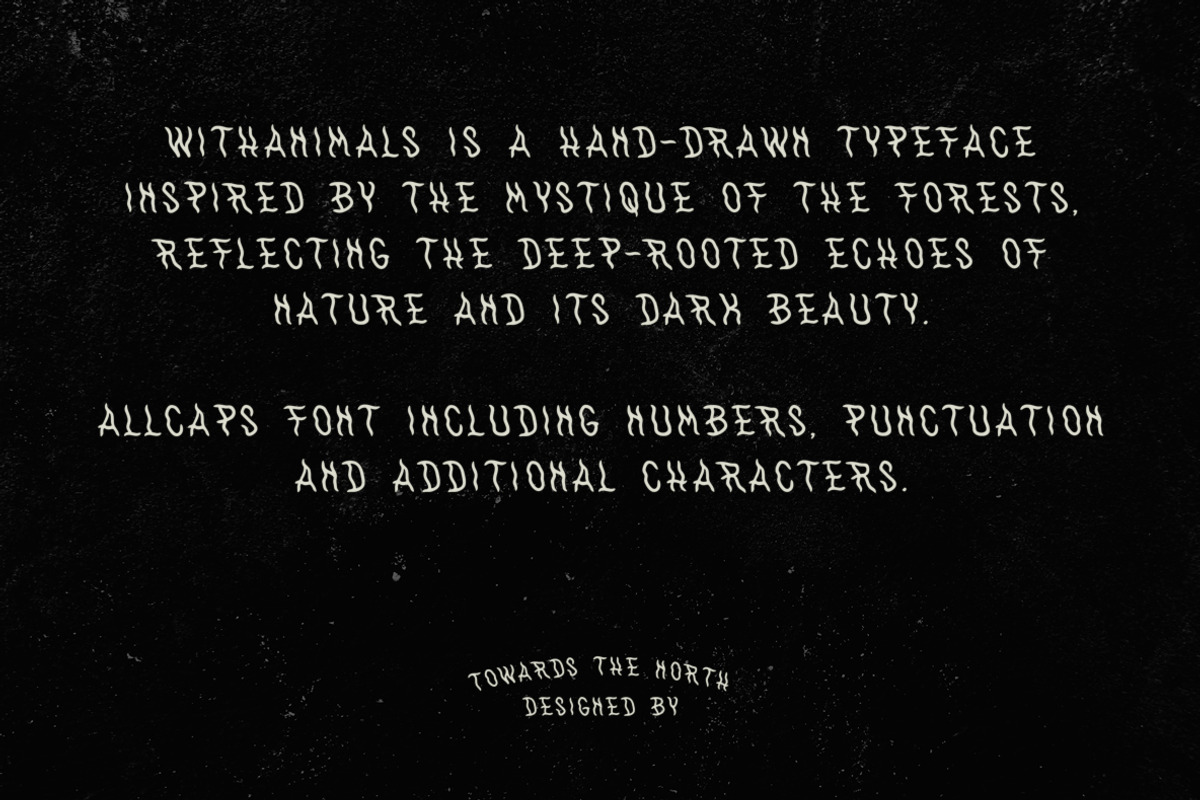 WithAnimals Font, a Handwritten Font by Towards The North (Photo 3 of 8)