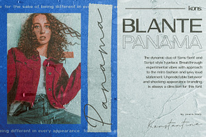 BLANTE PANAMA - Duo Fonts, a Script Font by Konstantine Studio