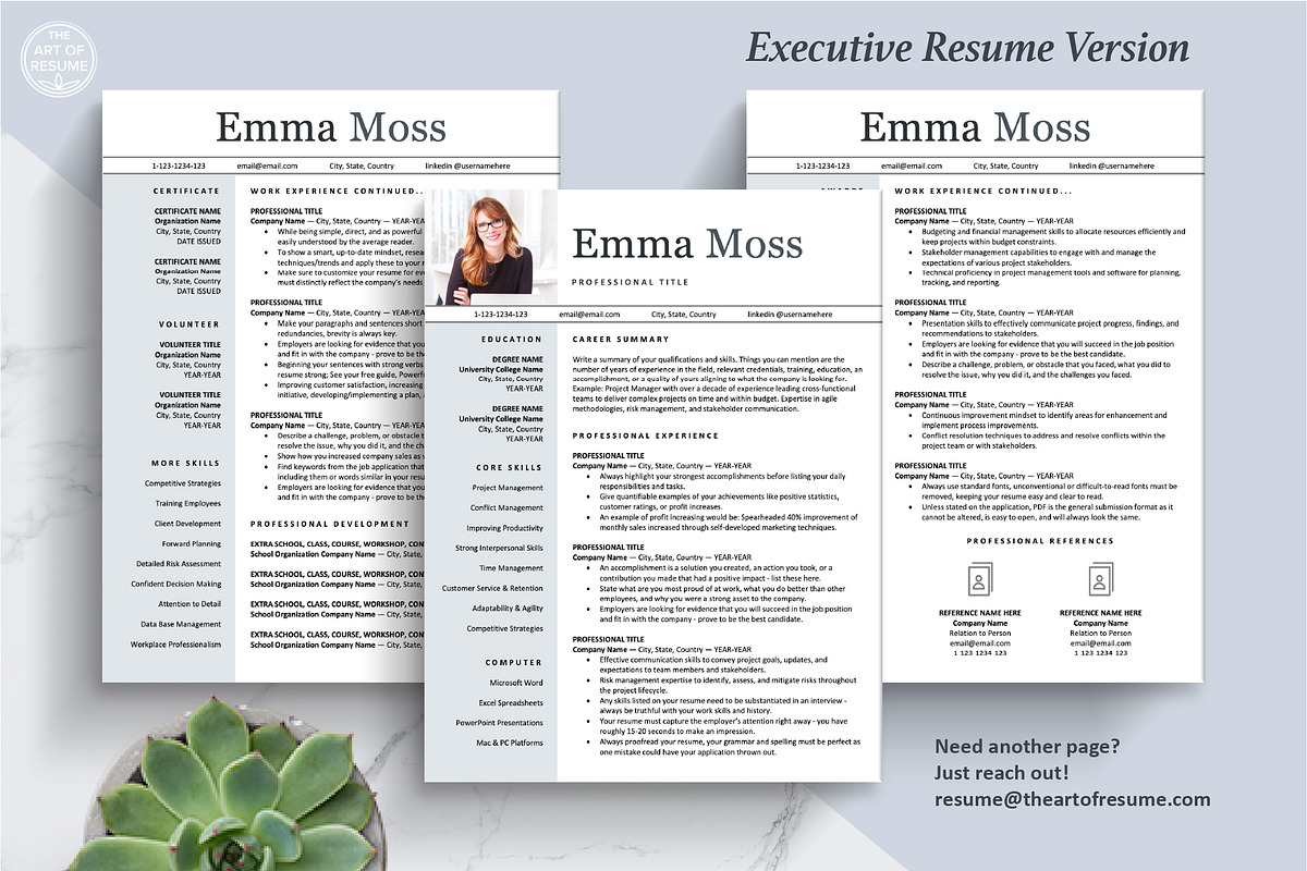 Professional Resume | CV Template, a Resume Template by The Art of Resume (Photo 5 of 8)