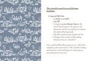 Easter Bunny Toile de Jouy Pattern, a Background Graphic by Hughes Studio (Thumbnail 5 of 7)