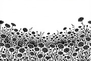 60 Daisy Flower Field Silhouette, a Seasonal Illustration by Amazin_art (Thumbnail 8 of 35)