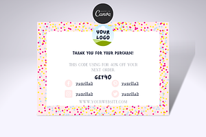 Thank You Order Card | Canva, an Invitation Template by tahananeart