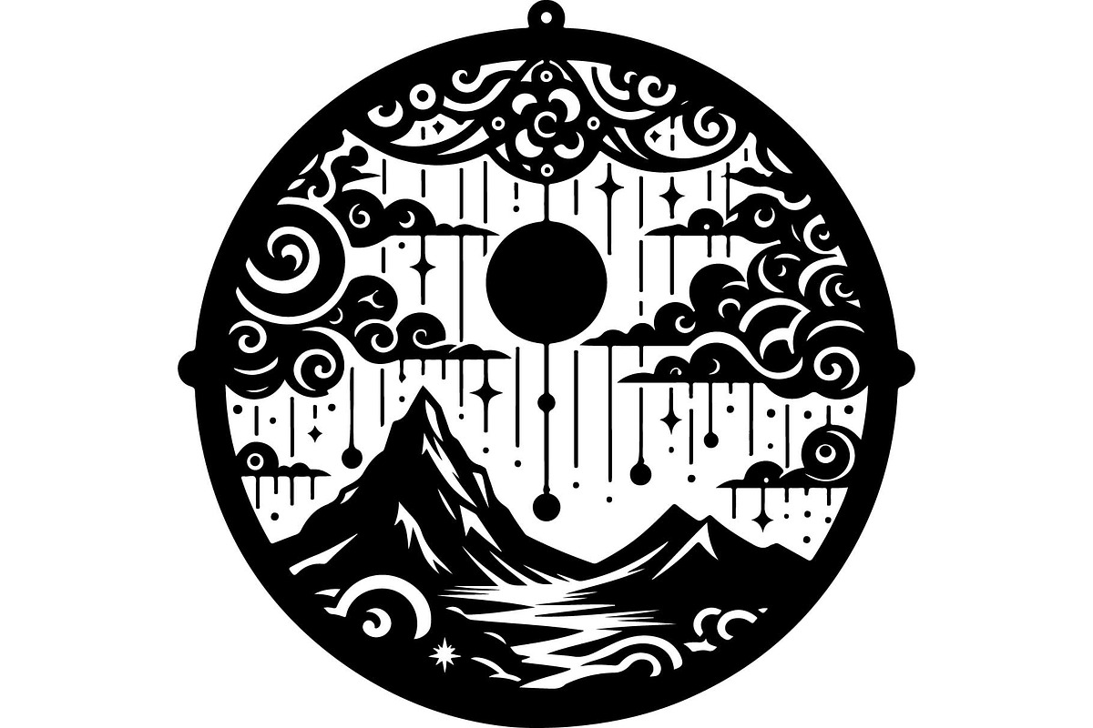 Black Nature & Wildlife Art Bundle, an Object Graphic by Designer_Momina (Photo 12 of 13)