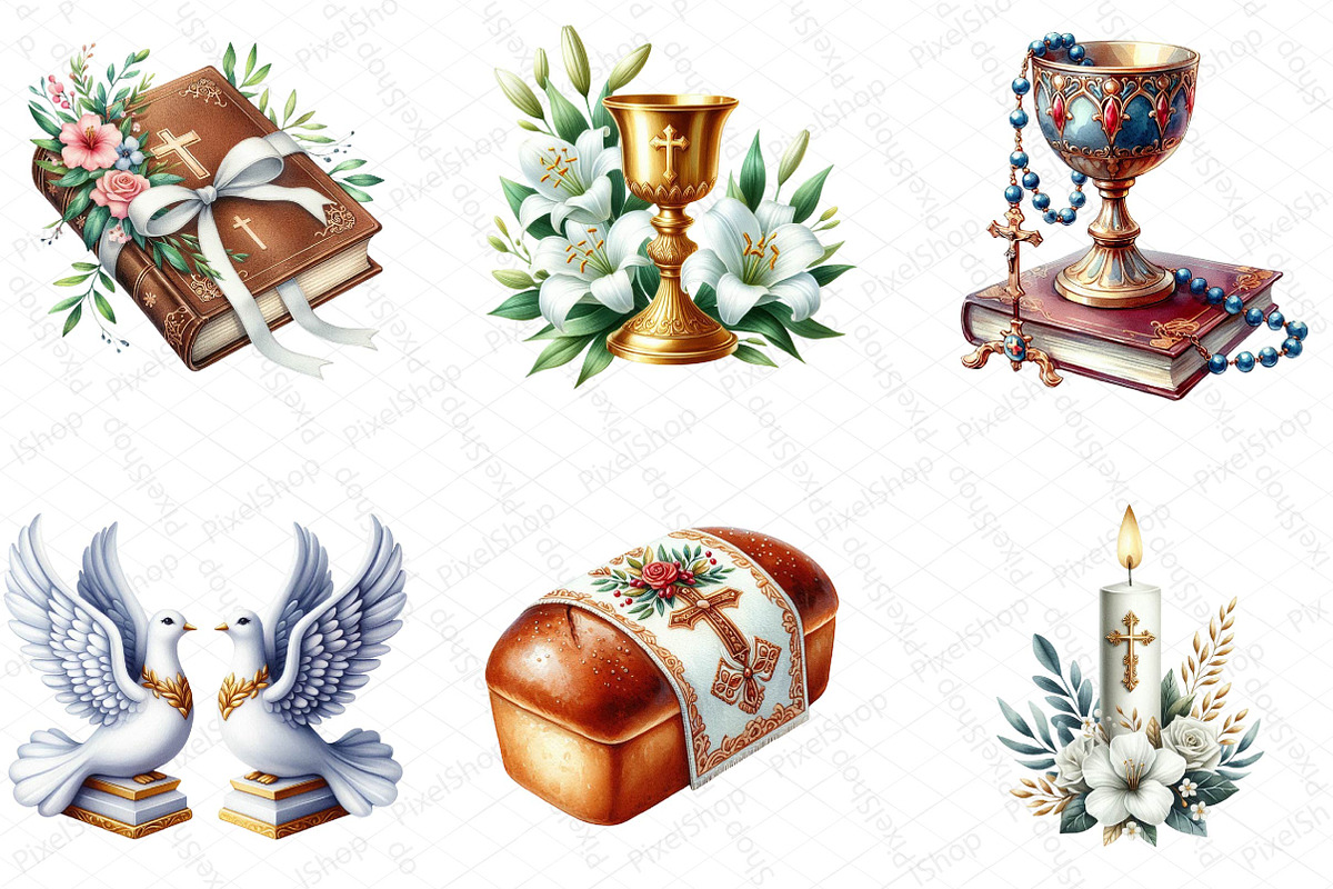 First Communion Clipart, an Illustration by DreamPrint404 (Photo 4 of 7)