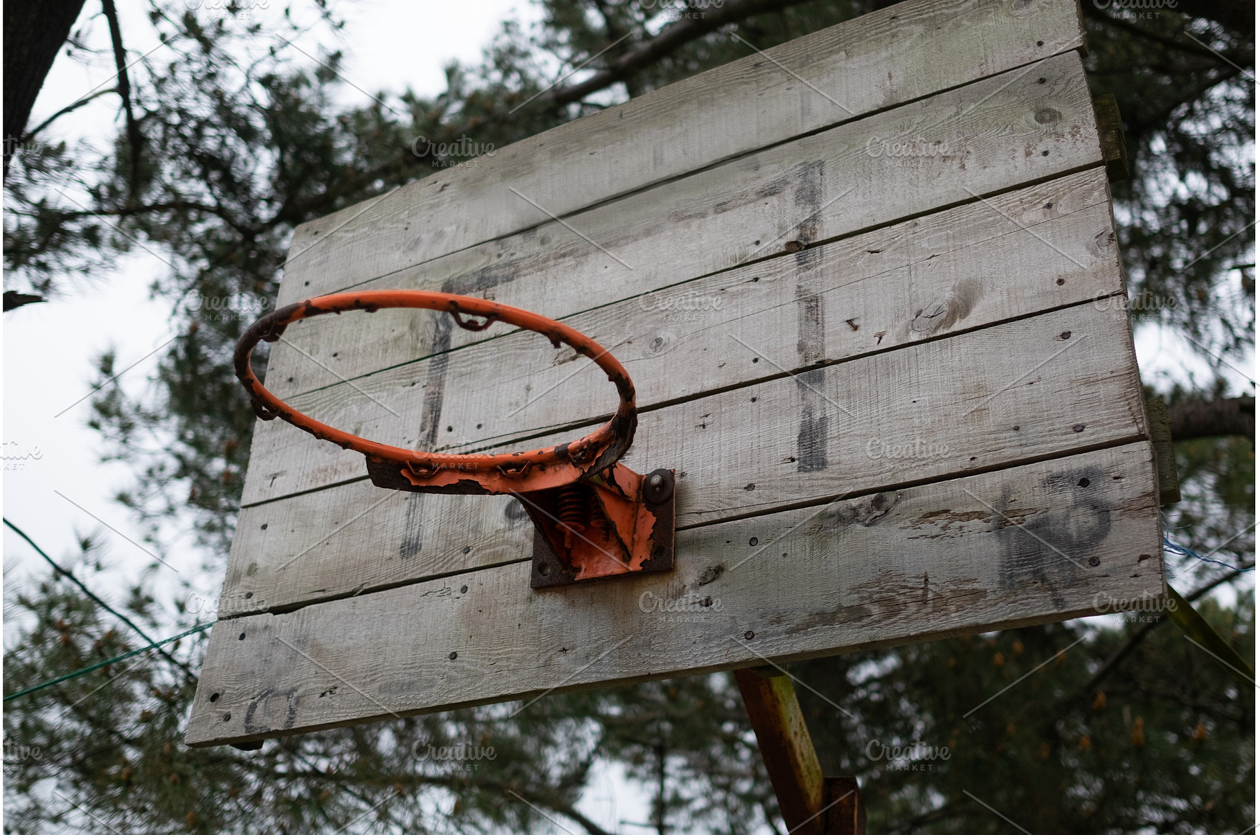old basketball hoop without net in, a Sports & Recreation Photo by Koldunov