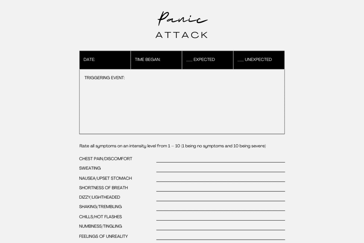 PTSD Healing Therapy Planner, a Print Template by Brand Your Biz Co. (Photo 6 of 9)