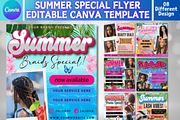 Summer Book Now Flyer Editable Templ, a Marketing Template by Design Station (Thumbnail 1 of 8)