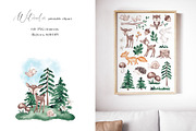 Woodland animals clip art, an Animal Illustration by SirenaArt (Thumbnail 2 of 11)