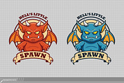 Little Devil T-shirt Template, an Illustration by Bagstudio Shop (Thumbnail 1 of 2)