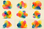 20 Liquid Sunrise Shapes Backgrounds, a Background Graphic by Incomelion (Thumbnail 2 of 10)