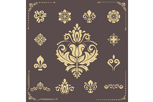 Set of Classic Orient Vector, a Pattern Graphic by FineArtStudio