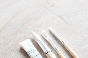 Paint Brushes Styled Stock