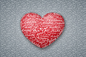 Set of Valentine's Day