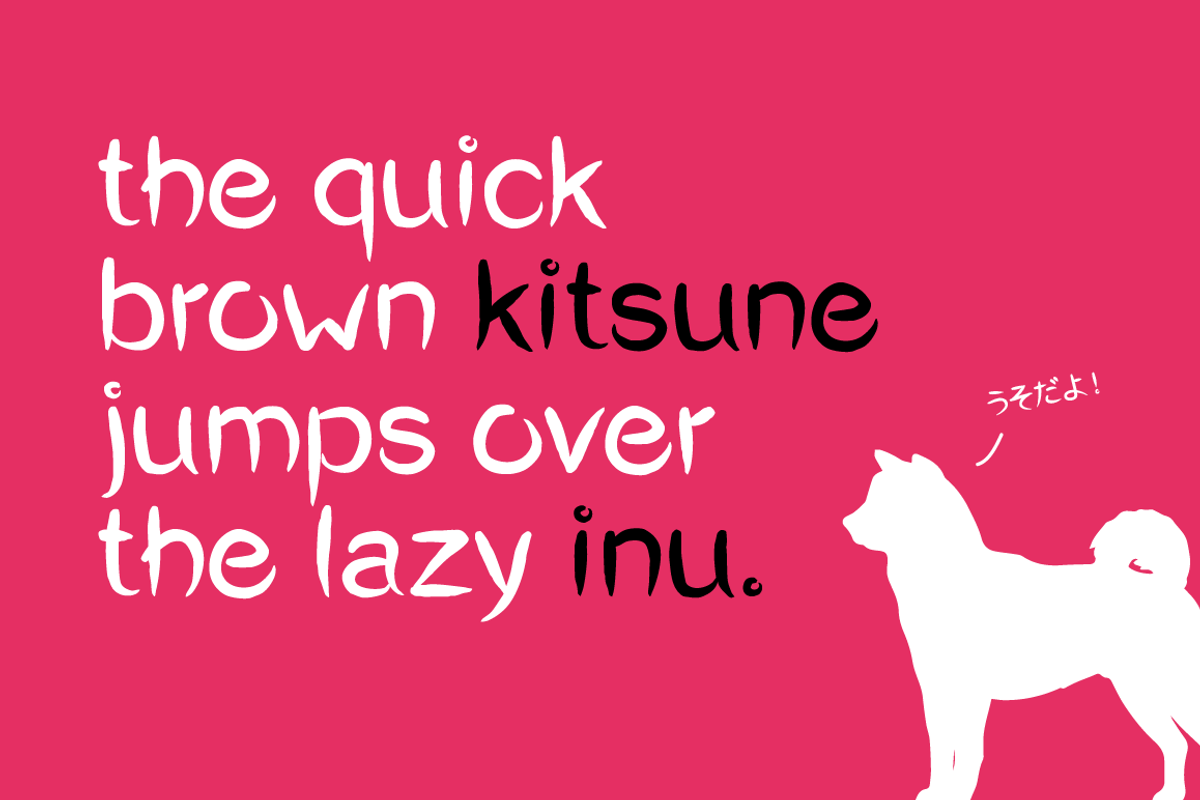 Okashi シ Typeface preview 5