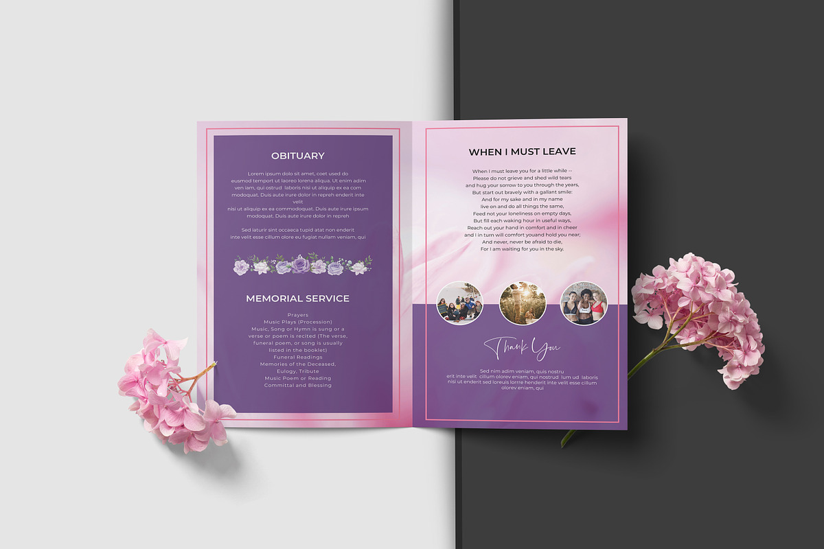 Funeral Program And Prayer Card, a Brochure Template by crazyOWL (Photo 8 of 8)