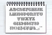 Uncle Bill Watercolour Display Font, a Font by Alexandra Snowdon (Thumbnail 2 of 8)