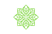 Flower and Leaf Line Art Logo, a Branding & Logo Template by Buqancreative (Thumbnail 2 of 5)