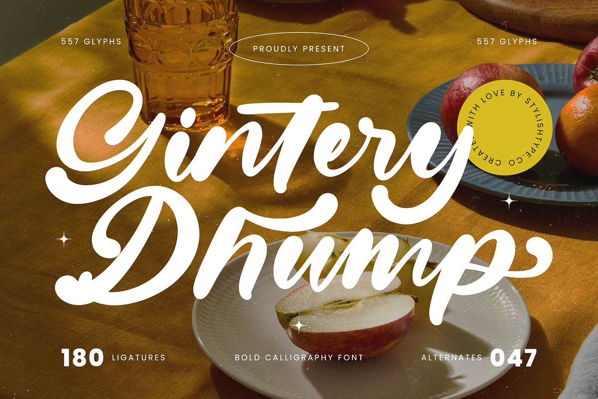 Gintery Dhump Bold Calligraphy Font, a Script Font by stylishtype.co (Photo 1 of 20)