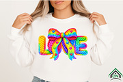 Faux Yarn LOVE Valentine's Day PNG, an Illustration by Craft Nest (Thumbnail 2 of 4)
