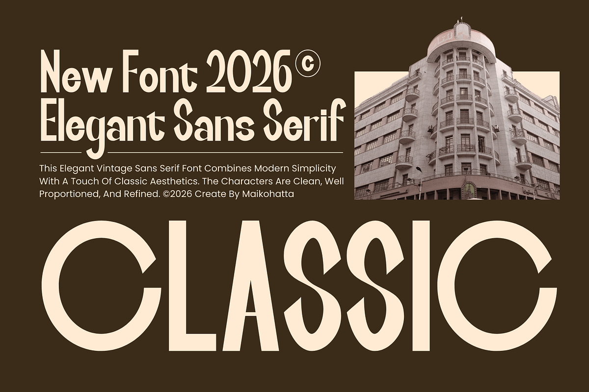 Yobage – Elegant Sans Serif Font, a Sans Serif Font by MaikoHatta (Photo 2 of 8)