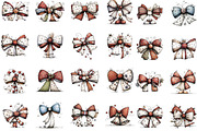 Whimsical Quirky Christmas Bows Clip, an Illustration by Designking (Thumbnail 3 of 5)