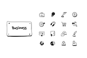 Inking Business Icons, an Outline Icon by Asset Union (Thumbnail 2 of 5)