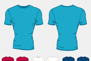 Set Of T-shirts Templates For Men.