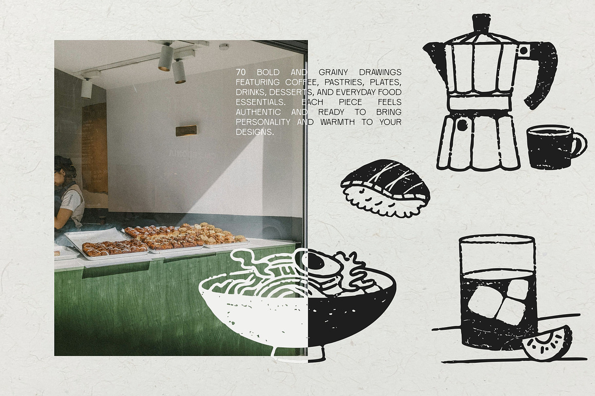 CAFÉ: Hand-Drawn Food Illustrations, a Food Illustration by Veyla (Photo 4 of 15)