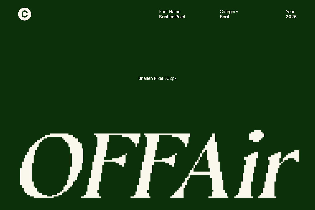 Briallen Pixel, a Serif Font by Craft Supply Co. (Photo 4 of 8)