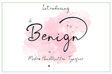 Benign - Handwritten Font